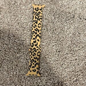 Leopard Print Tan Silicone Wristband for Wearable Clips